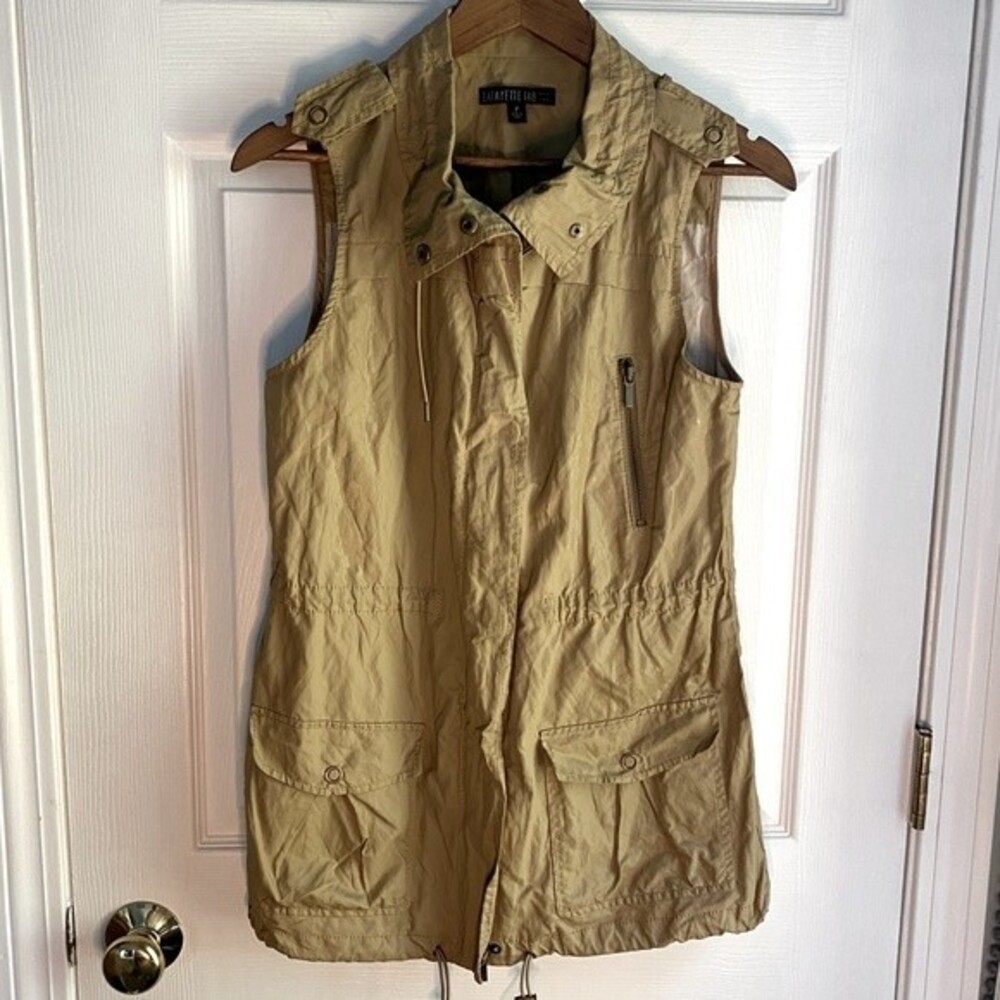 Lafayette 148 - Military Green Rain Anorak Vest - size P(XS - US 0/2)